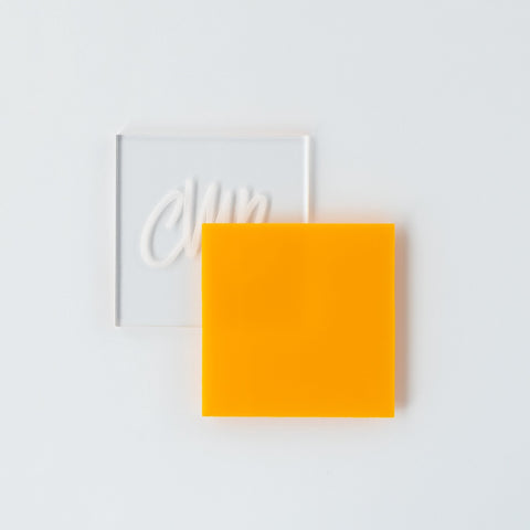 1/16" Gloss Golden Yellow Cast Acrylic Sheets | 2016
