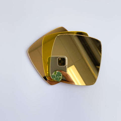 1/16" Pale Gold Mirror Acrylic Sheets