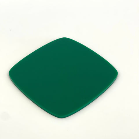 1/4" Matte Green Cast Acrylic Sheets | Matte/Gloss Finish
