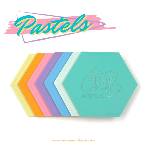 1/4" Matte Pastel Flamingo Cast Acrylic Sheets | Matte/Gloss Finish