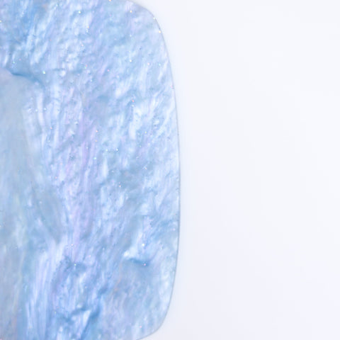 1/8" Baby Blue Marbled Glitter Cast Acrylic Sheets
