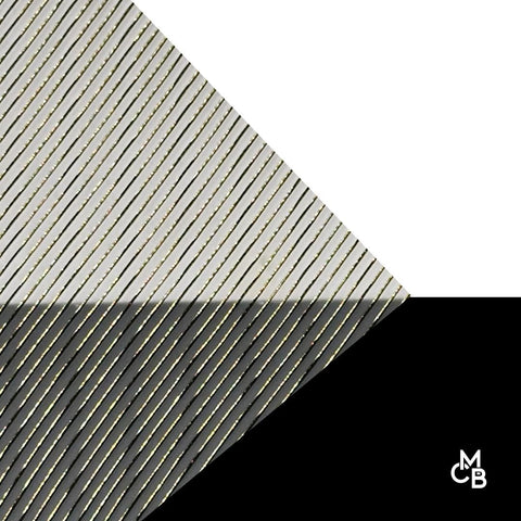 1/8" Black & Gold Striped Threads Cast Acrylic Sheets
