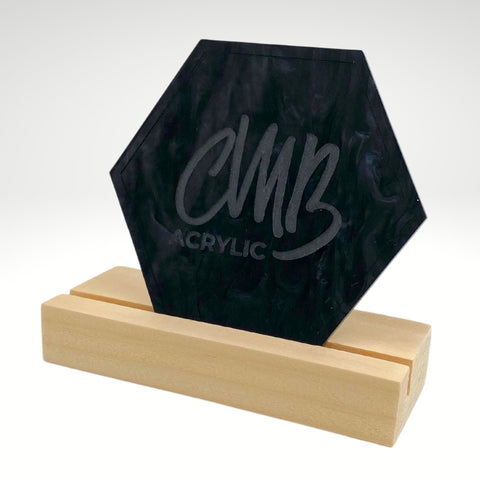 1/8" Black Pearl Cast Acrylic Sheets