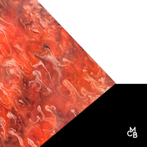 1/8" Cherry Licorice Marble Cast Acrylic Sheets
