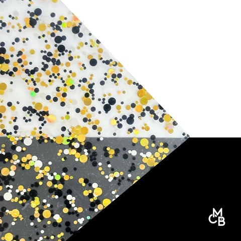 1/8" Classy Chic Glitter Dots Cast Acrylic Sheets