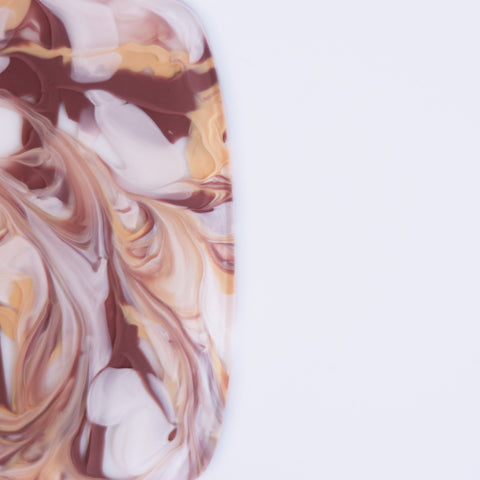 1/8" Coffee Shop Paint Pour Cast Acrylic Sheets