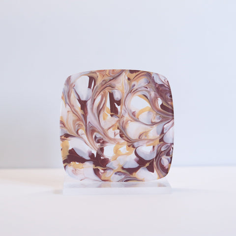 1/8" Coffee Shop Paint Pour Cast Acrylic Sheets