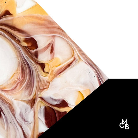 1/8" Coffee Shop Paint Pour Cast Acrylic Sheets