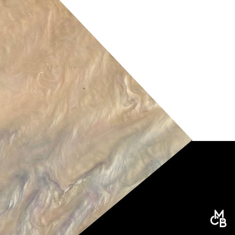 1/8" Copper Shell Marbled Glitter Cast Acrylic Sheets