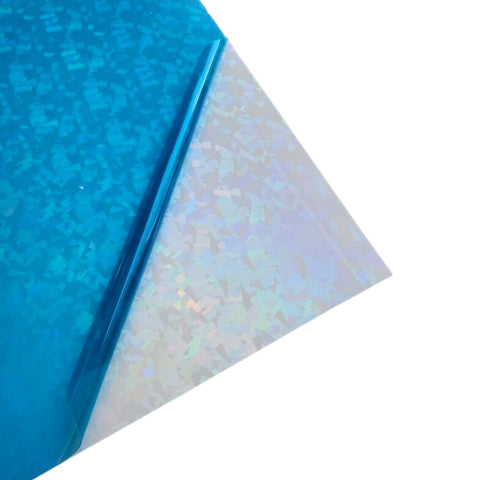1/8" Iridescent Crystal on White Acrylic Sheets