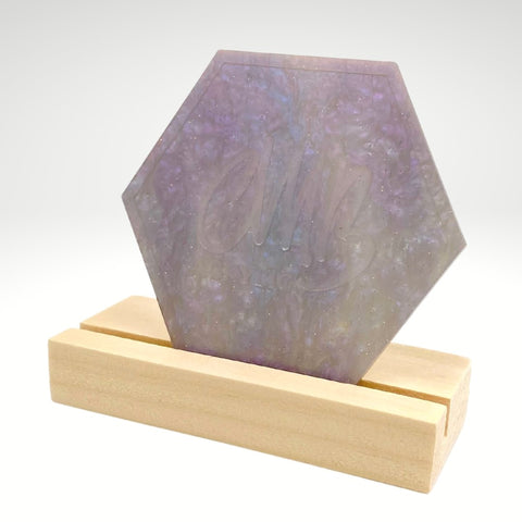 1/8" Dusty Lilac Marbled Glitter Cast Acrylic Sheets
