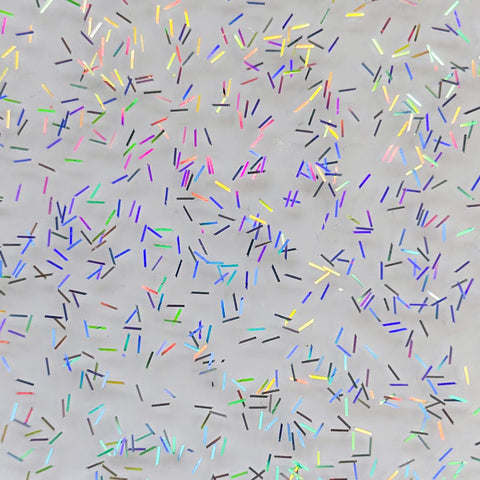 1/8" Fairy Hair Holographic Tinsel Shaped Glitter Cast Acrylic Sheets