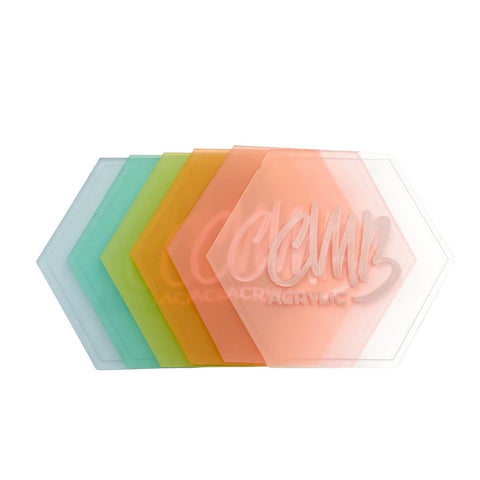 1/8" Frosted Clear Cast Acrylic Sheets | Matte/Gloss Finish | One Side Frosted Matte