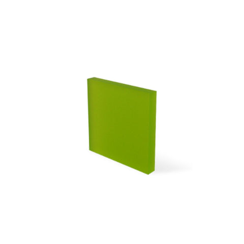 1/8" Frosted Lime Cast Acrylic Sheets Both Sides Matte