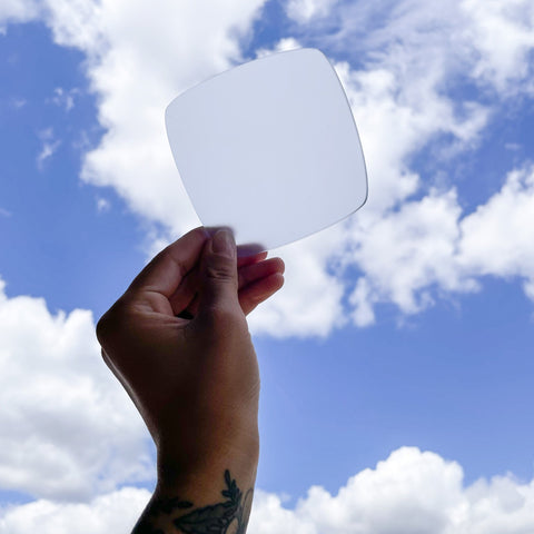 1/8" Frosted Paradise Blue Cast Acrylic Sheets Both Sides Matte