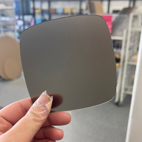 1/8" Frosted Smoke Cast Acrylic Sheets | Matte/Gloss Finish One Side Matte