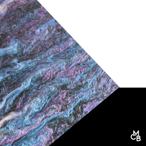 1/8" Galaxy Marbled Glitter Cast Acrylic Sheets