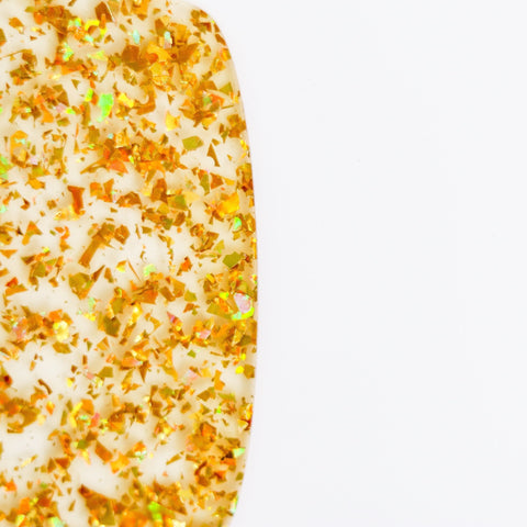 1/8" Gold Holographic Flake Glitter Cast Acrylic Sheets