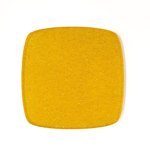 1/8" Golden Yellow Glitter Jellies Cast Acrylic Sheets