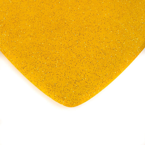 1/8" Golden Yellow Glitter Jellies Cast Acrylic Sheets
