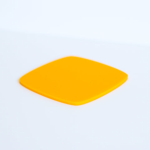 1/8" Matte Golden Yellow Cast Acrylic Sheets | Matte/Gloss Finish