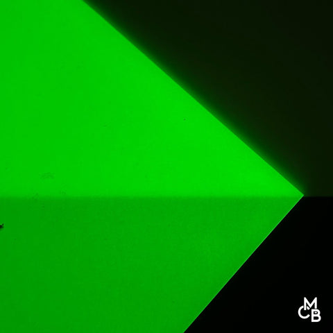 1/8" Green Glow in the Dark Cast Acrylic Sheets