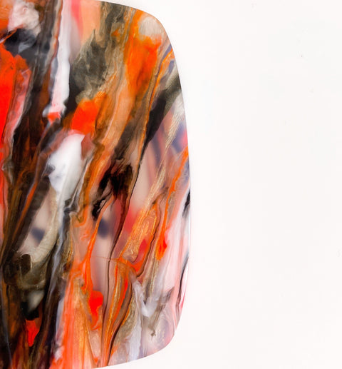 1/8" Halloween Paint Pour Cast Acrylic Sheets