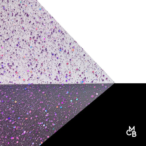 1/8" Holographic Purple Hexy Glitter Dots Cast Acrylic Sheets