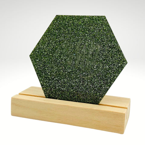1/8" Hunter Green Glitter Cast Acrylic Sheets