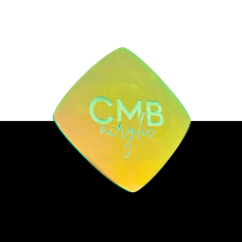 1/8" Iridescent Sunset Series Engraves Green Two Tone Acrylic Sheets