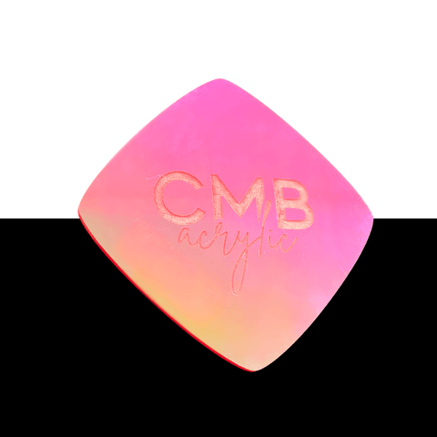 1/8" Iridescent Sunset Series Engraves Red Two Tone Acrylic Sheets