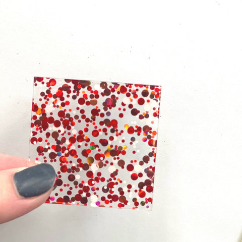 1/8" Lovely Lux Glitter Dots Cast Acrylic Sheets