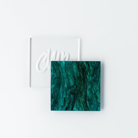 1/8" Magic Forest Marbled Glitter Cast Acrylic Sheets