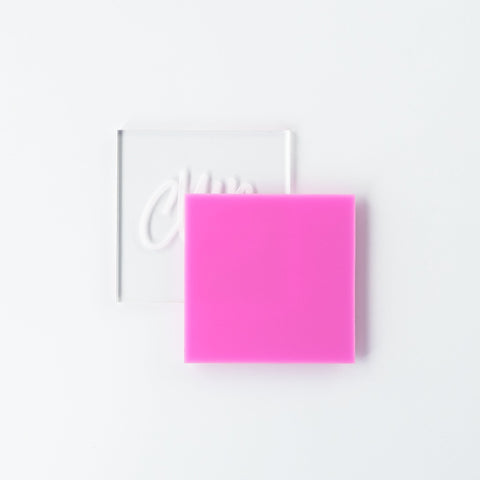 1/8" Matte Bubblegum Cast Acrylic Sheets | Matte/Gloss Finish