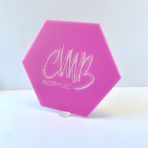 1/8" Matte Bubblegum Cast Acrylic Sheets | Matte/Gloss Finish