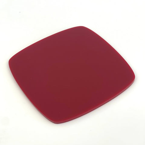 1/8" Matte Burgundy Cast Acrylic Sheets | Matte/Gloss Finish