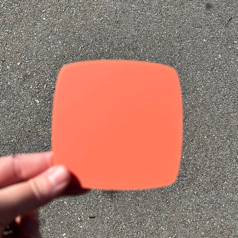 1/8" Matte Melon Cast Acrylic Sheets | Matte/Gloss Finish