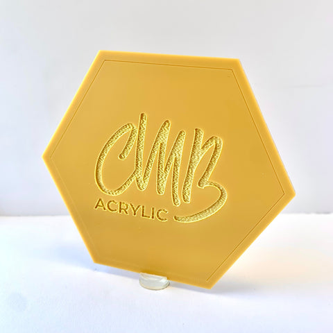 1/8" Matte Mustard Cast Acrylic Sheets | Matte/Gloss Finish