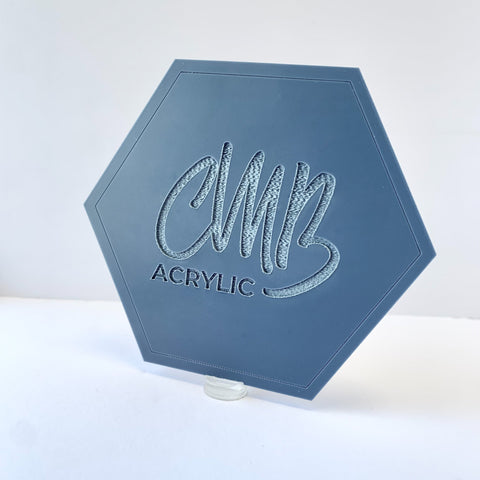1/8" Matte Slate Navy Blue Cast Acrylic Sheets | Matte/Gloss Finish