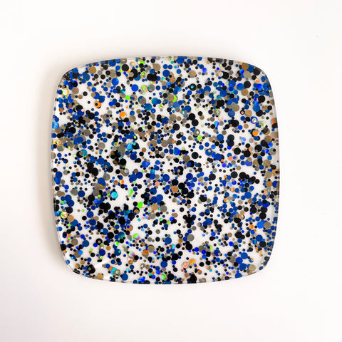 1/8" Mystic Midnight Glitter Dots Cast Acrylic Sheets
