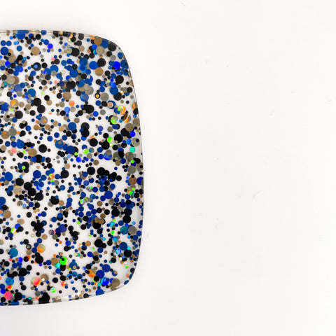 1/8" Mystic Midnight Glitter Dots Cast Acrylic Sheets