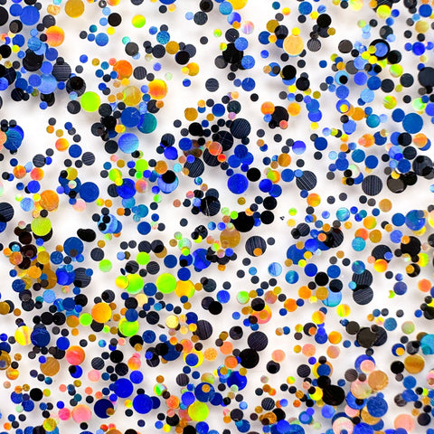 1/8" Mystic Midnight Glitter Dots Cast Acrylic Sheets