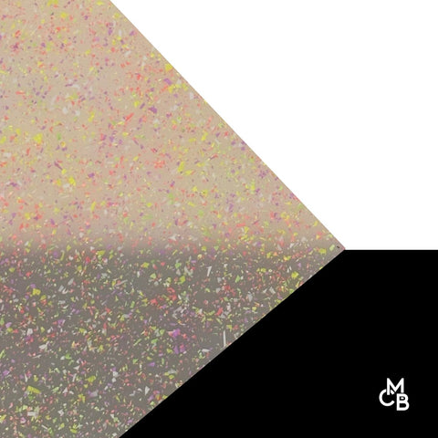 1/8" Neon Dreamscape MicroFlake Glitter Cast Acrylic Sheets