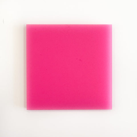 1/8" Matte Neon Pink Cast Acrylic Sheets | Matte/Gloss Finish