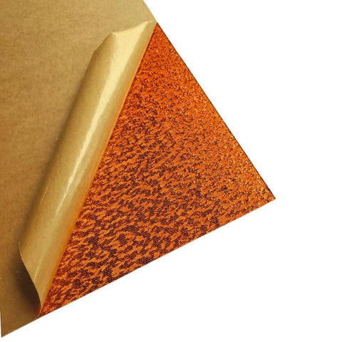 1/8" Orange Shimmer Fabric Cast Acrylic Sheets