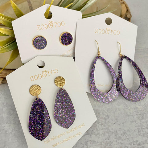1/8" Pardi Gras Glitter Cast Acrylic Sheets