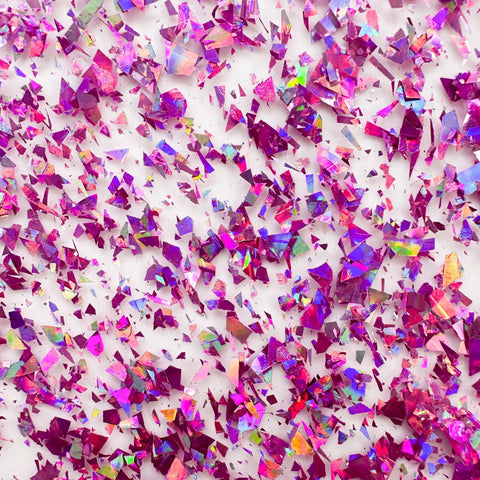 1/8" Pink Flake Glitter Cast Acrylic Sheets