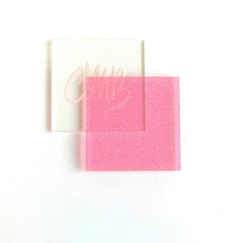 1/8" Pink Glitter Jellies Cast Acrylic Sheets