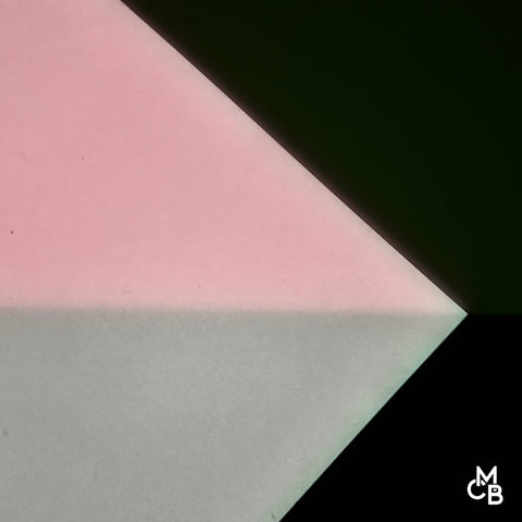 1/8" Pink Glow in the Dark Cast Acrylic Sheets
