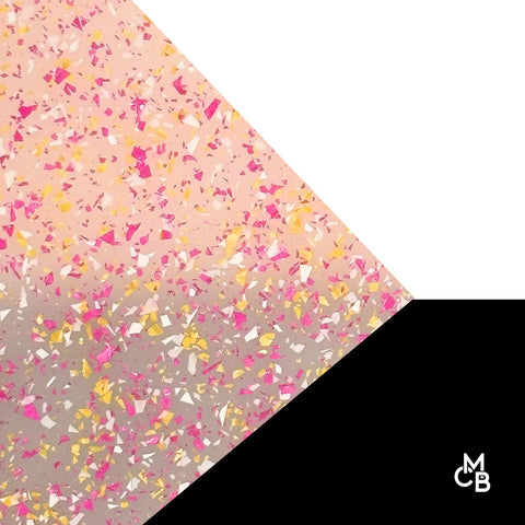 1/8" Pink Gold Rush MicroFlake Glitter Cast Acrylic Sheets